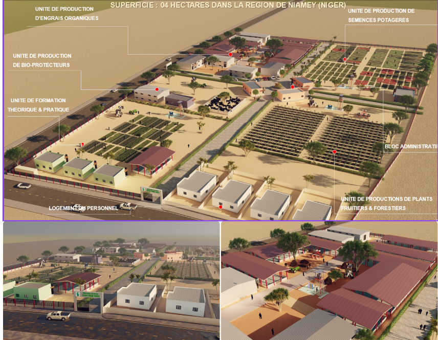 Plan de construction de la Ferme Agroécologique FASAM TERRE VERTE